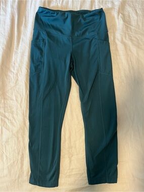Yogalicious Teal High-Waist Pocket Leggings